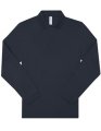 Heren polo B&C My Polo 210 Long Sleeve navy